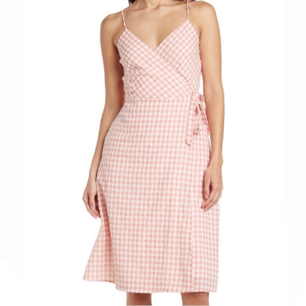 The Good Jane Gingham Wrap Dress Size XL